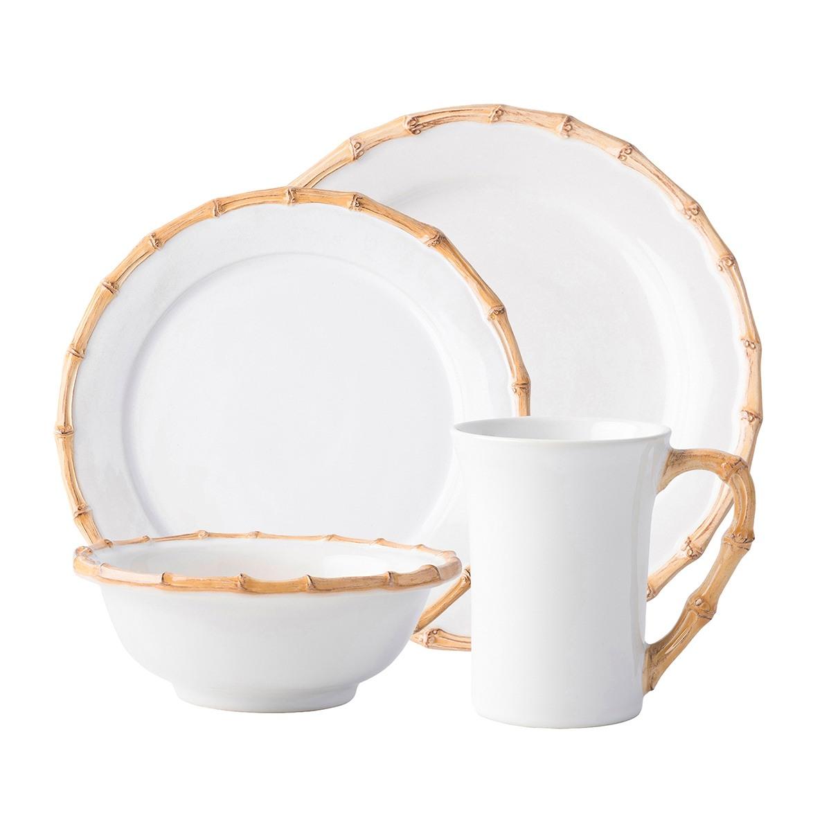Juliska Bamboo Natural 4-Piece Place Setting