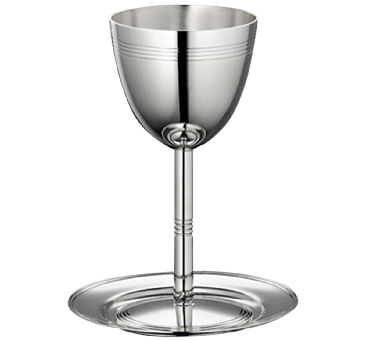 Christofle Celebrations silver-plated Kiddush cup and saucer