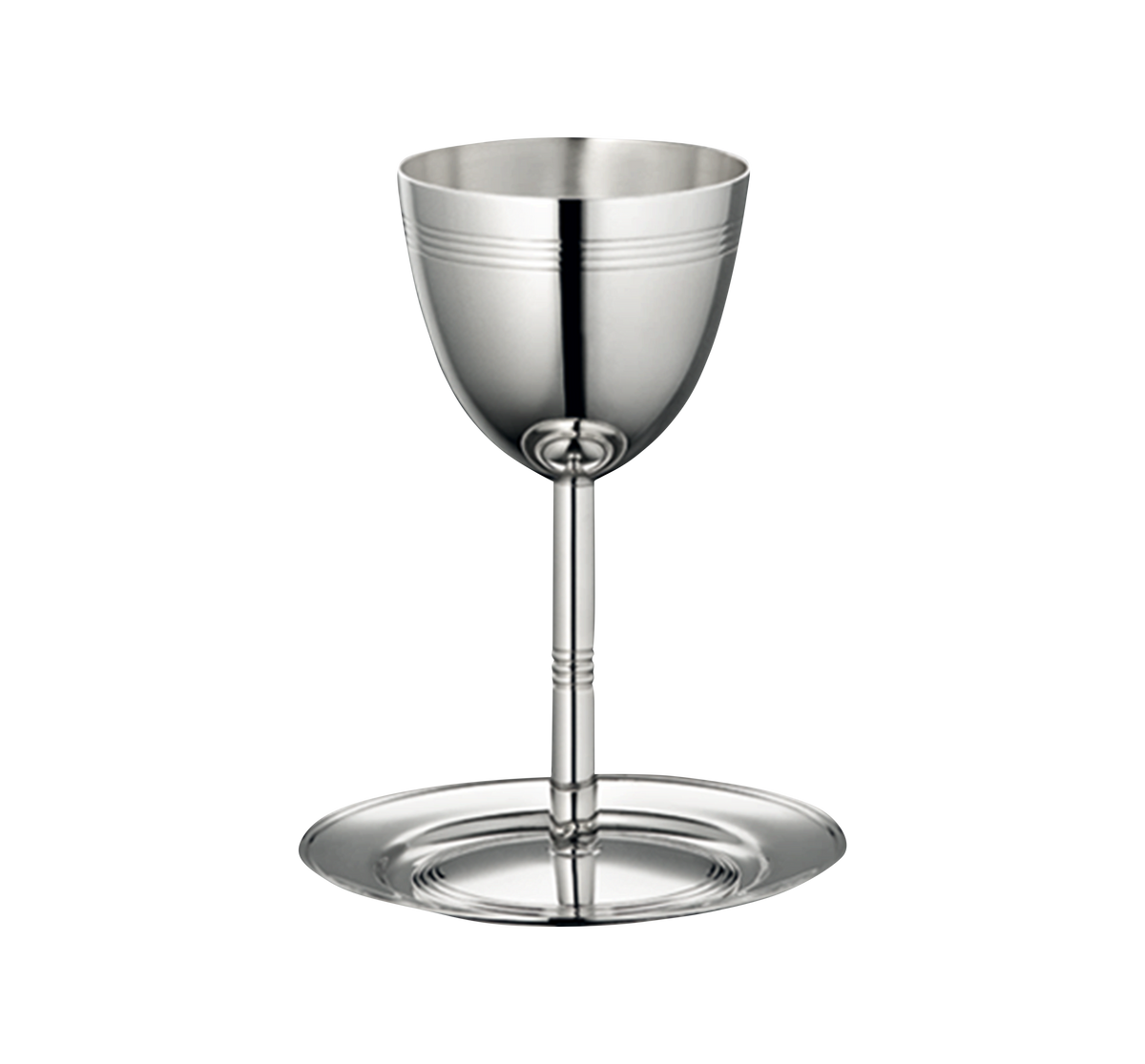 Christofle Celebrations silver-plated Kiddush cup and saucer
