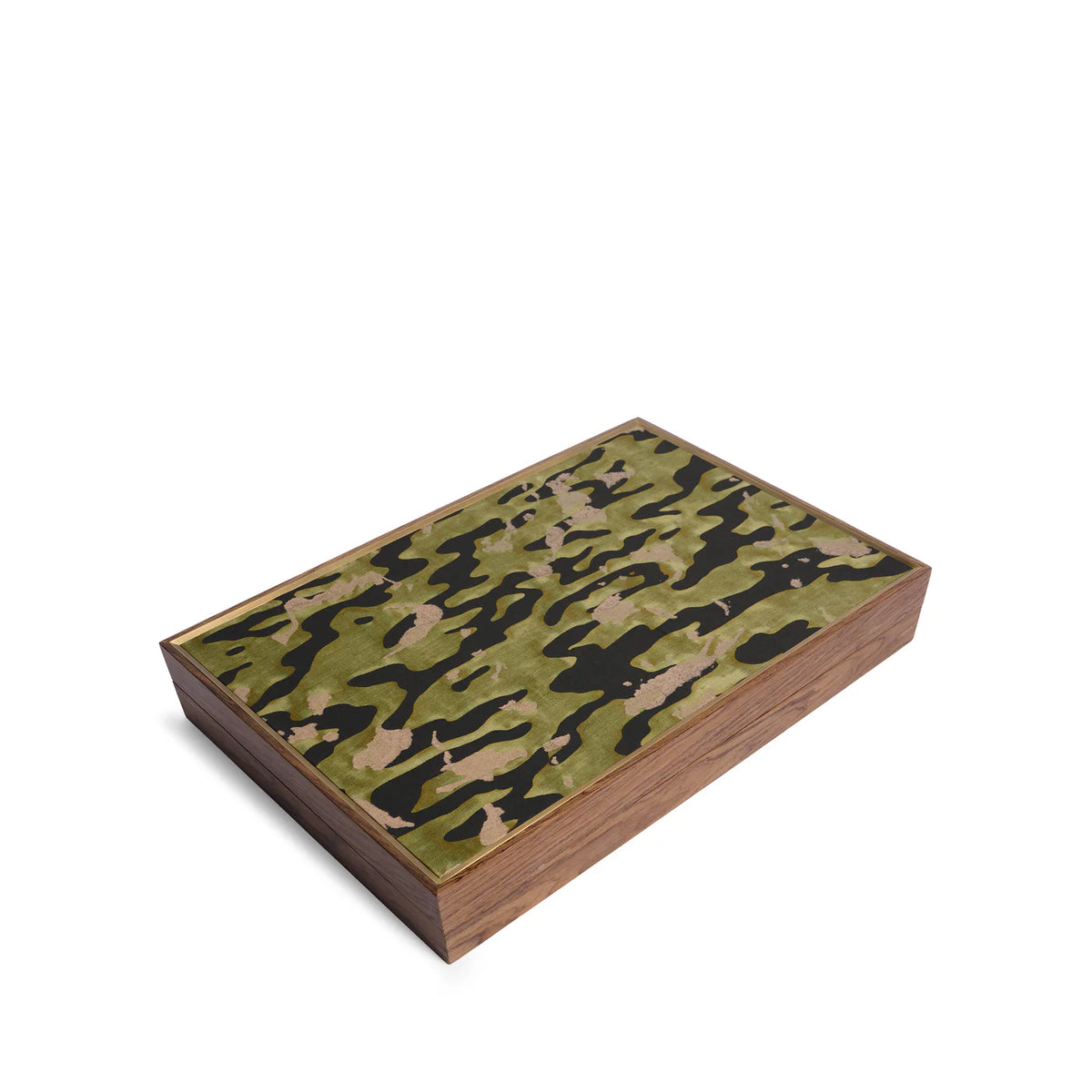 L'Objet Fortuny Backgammon Camo Isole/Military Green