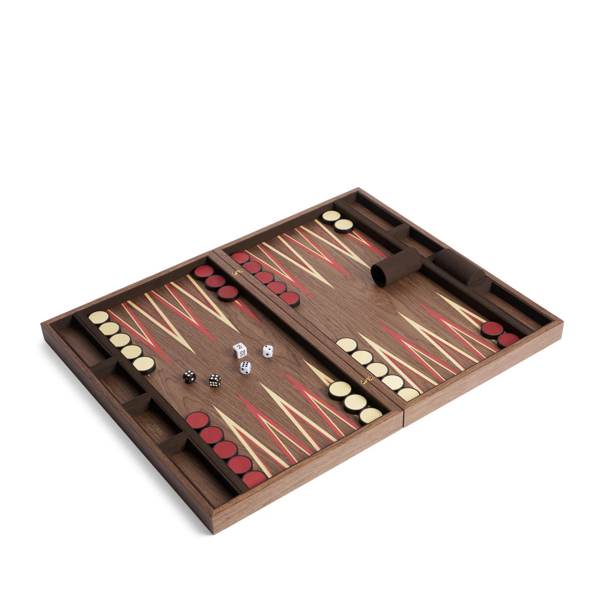 L'Objet Fortuny Backgammon Laotze/Oxblood Spice