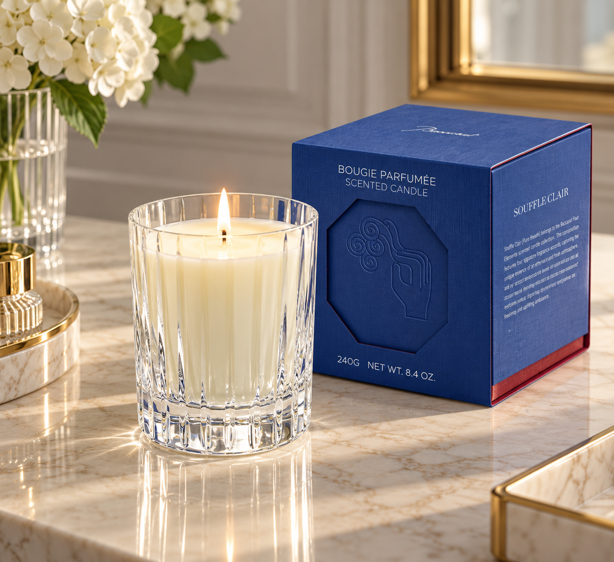 Baccarat Four Elements Candle, Air