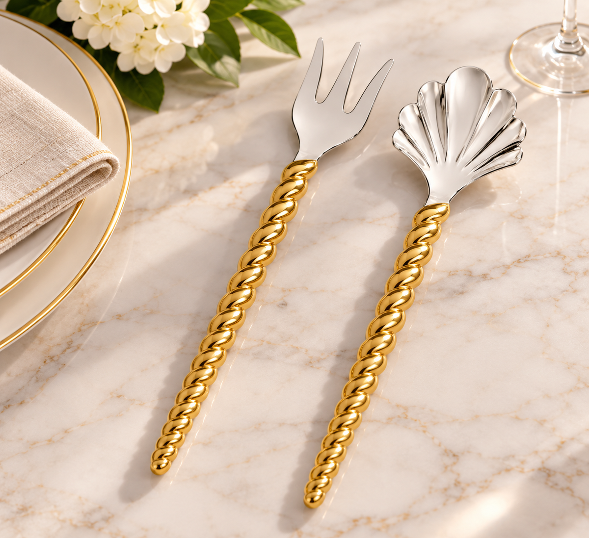 L'Objet Jessica McCormack Shell Serving Set, 2-Piece