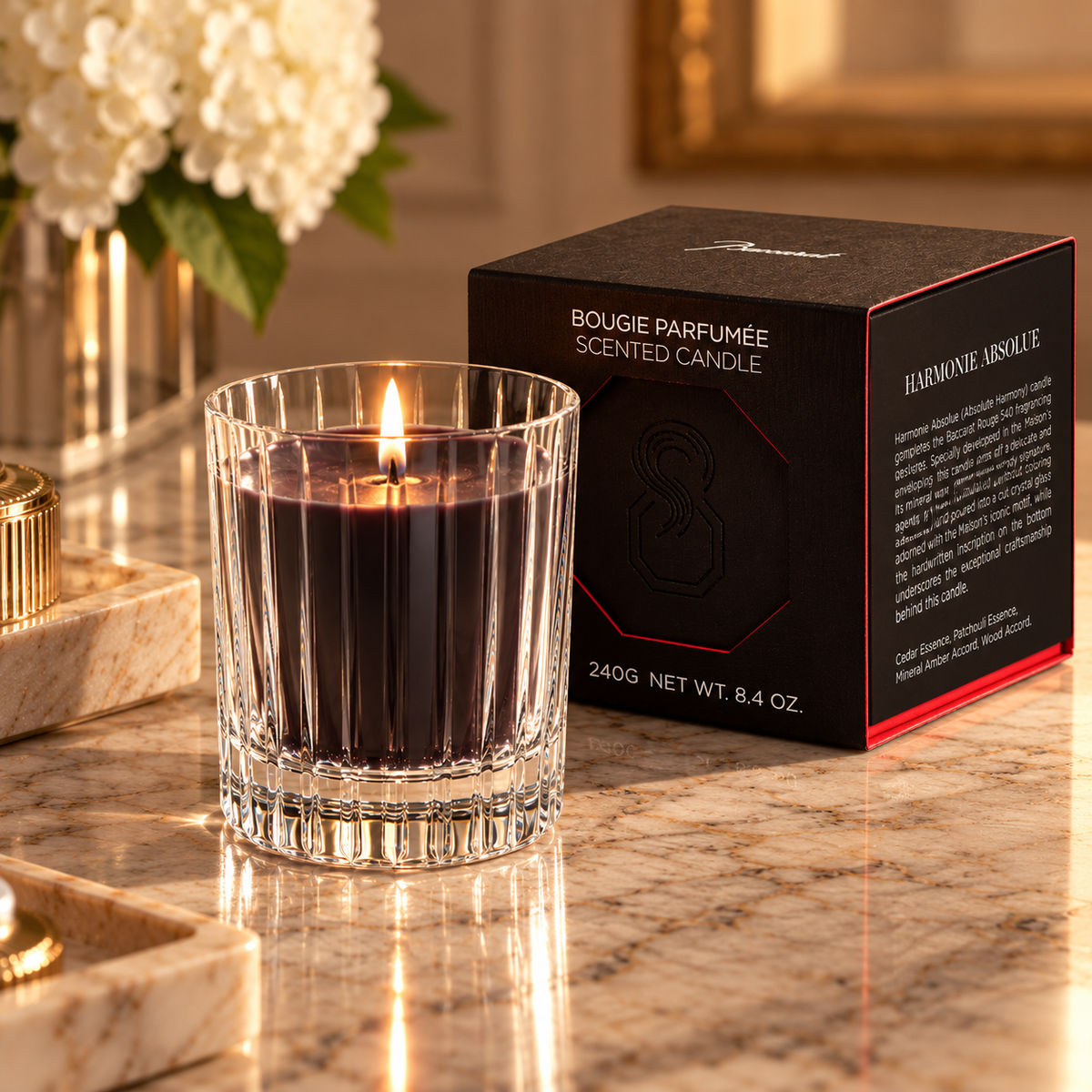 Baccarat Four Elements Candle, Absolute