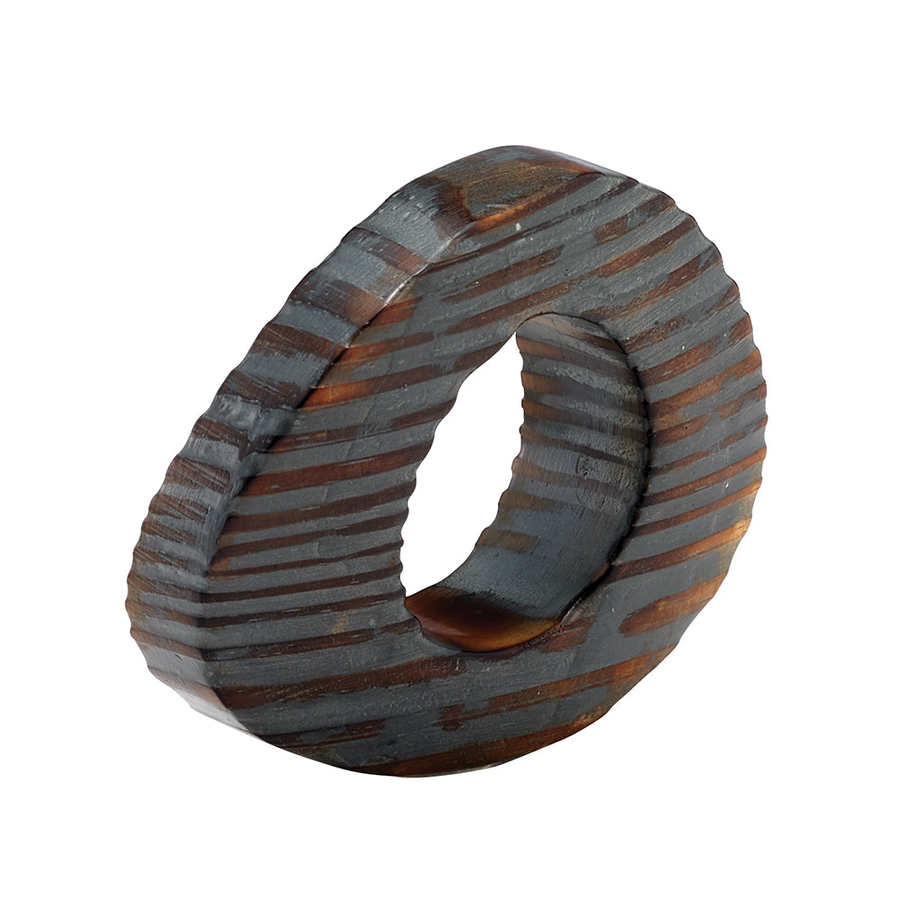 Oval Eye Napkin Ring Set of 4 in Gray