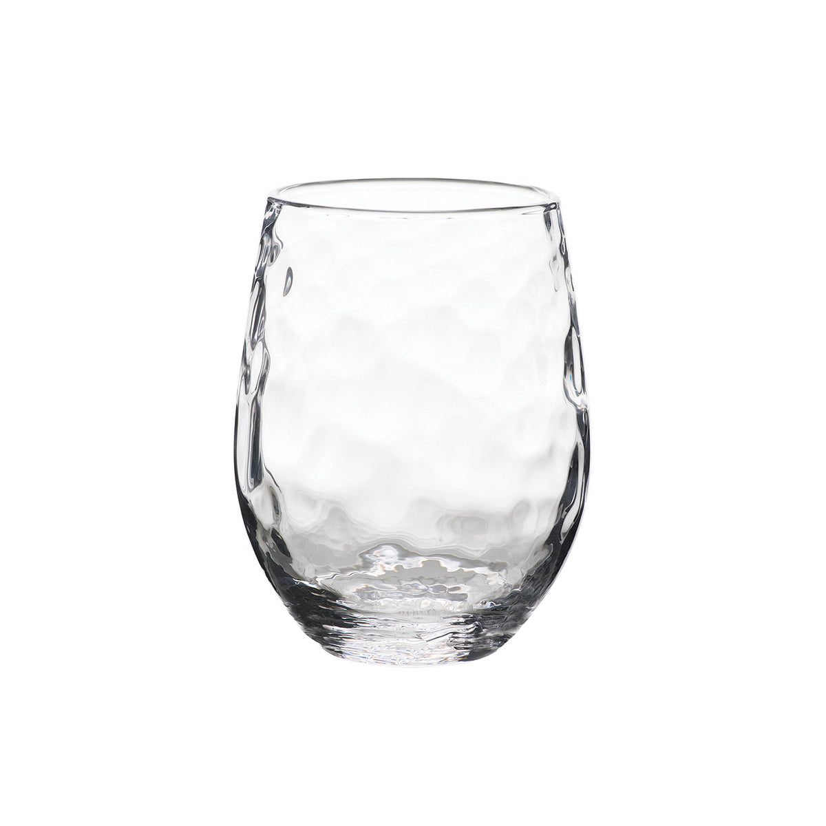 Puro Stemless White Wine Glass Set of 4, studio product shot
