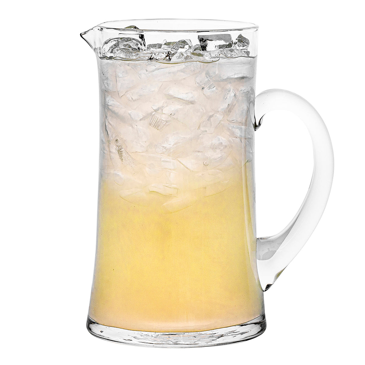 Puro Glass Pitcher, styled table setting