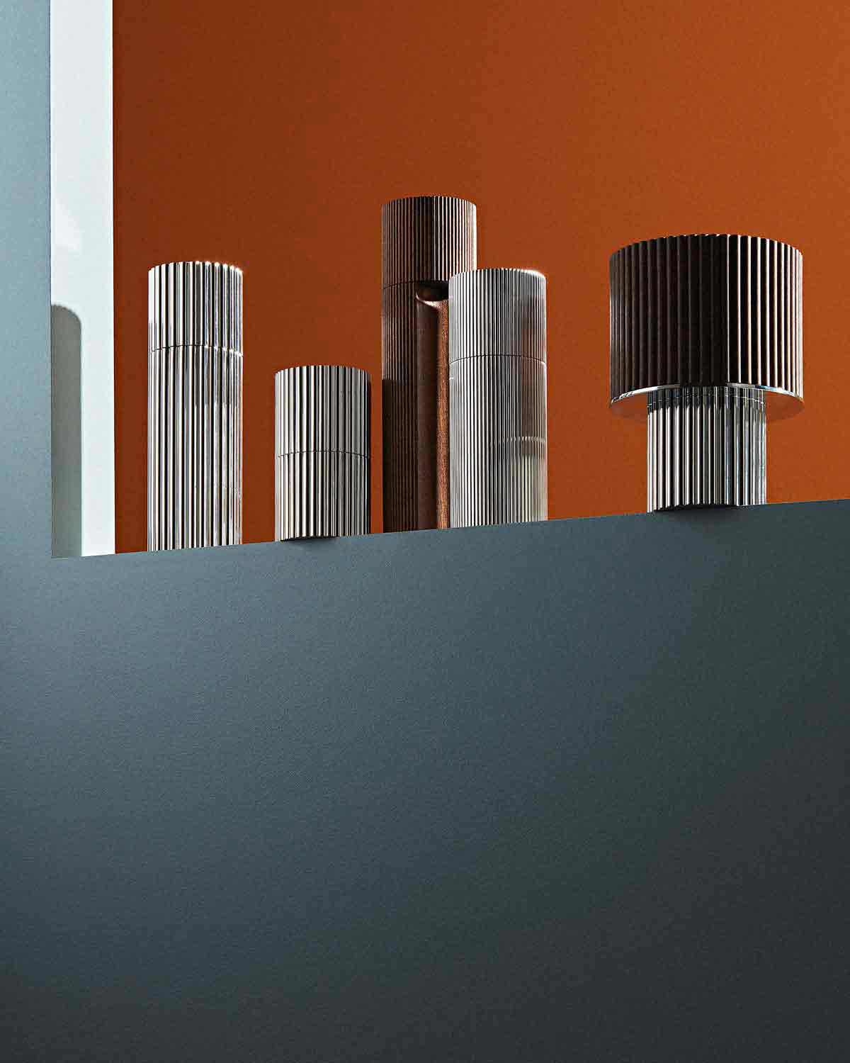 Puiforcat Granville Salt and Pepper Mills Walnut