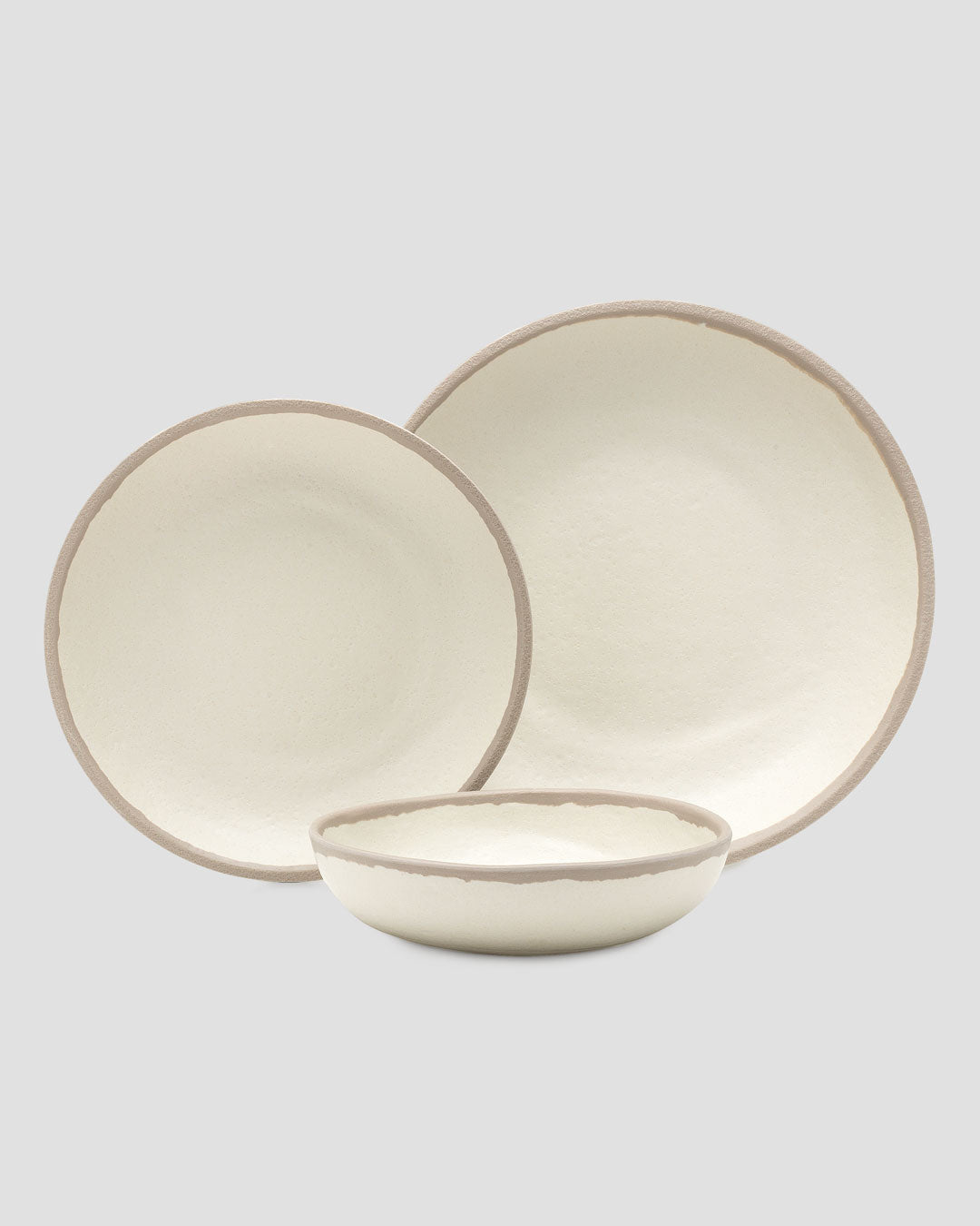 Q Squared Potter Stone Melaboo Dinner Plate Set of 4