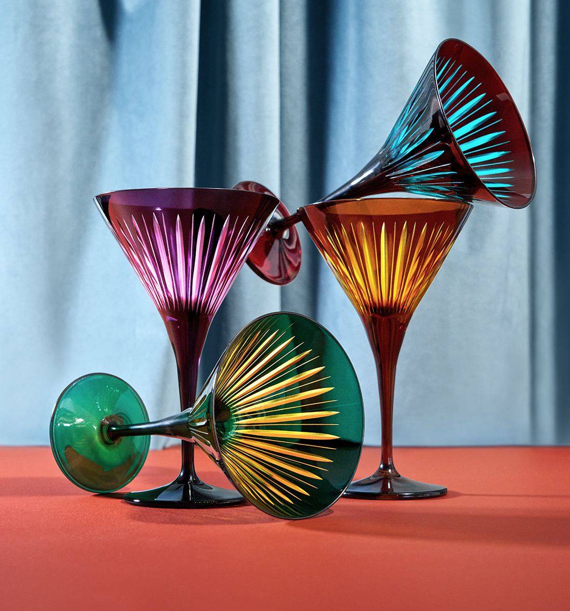 L'Objet Prism Martini Glasses, Set of 4