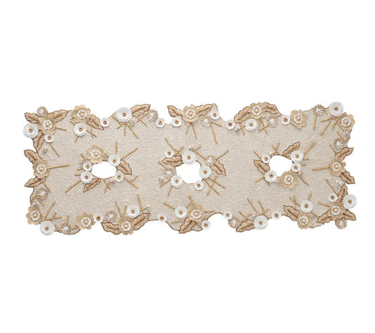 Bramble Runner in Ivory, Natural & Gold