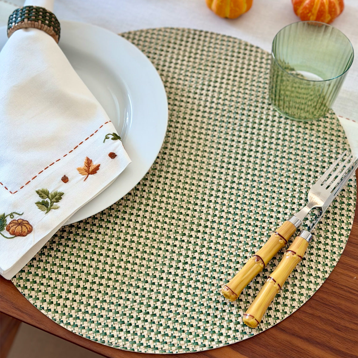 Bodrum Rattan Placemat Set of 4 Beige