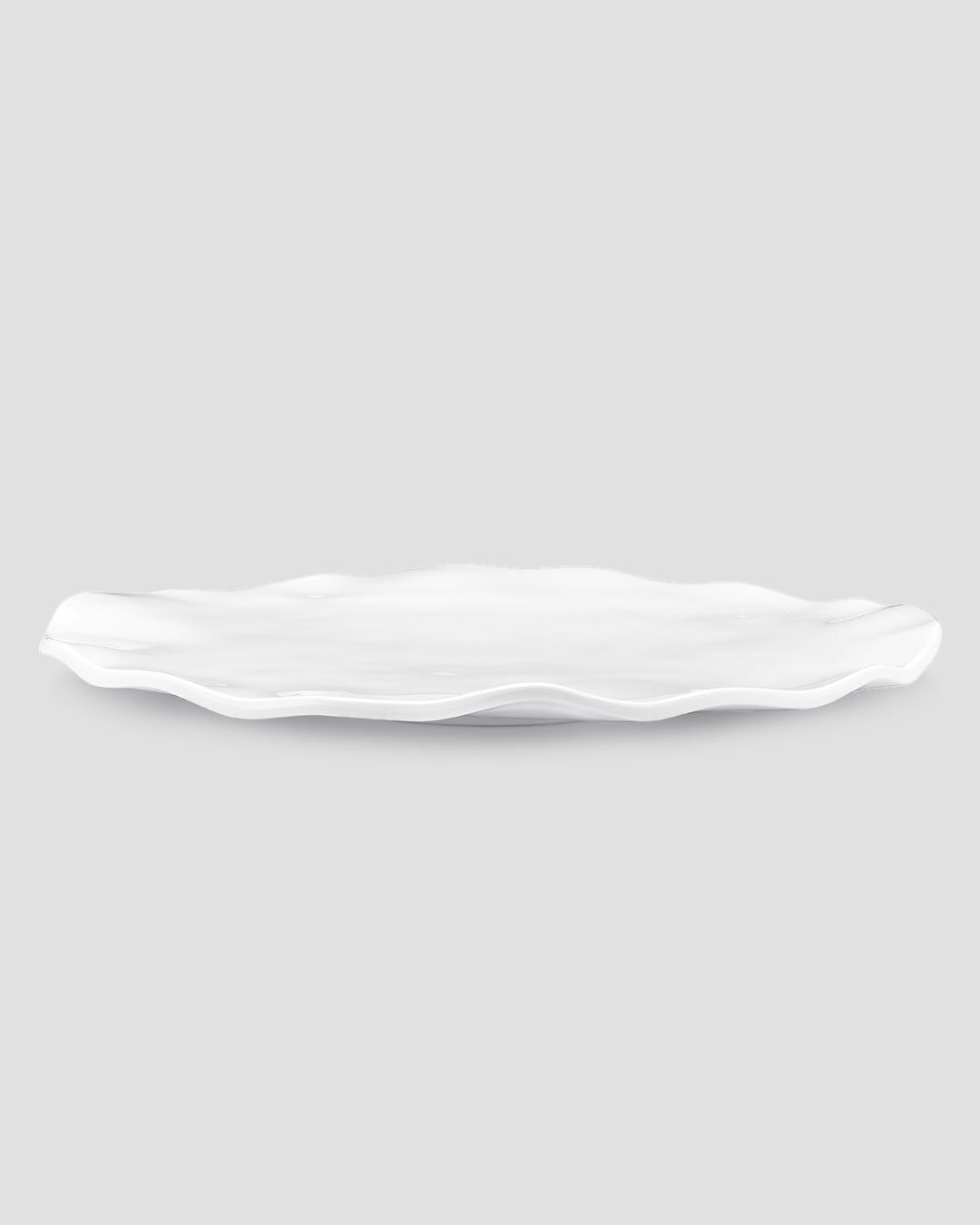 Q Squared Ruffle Melamine Oval Platter Set of 4