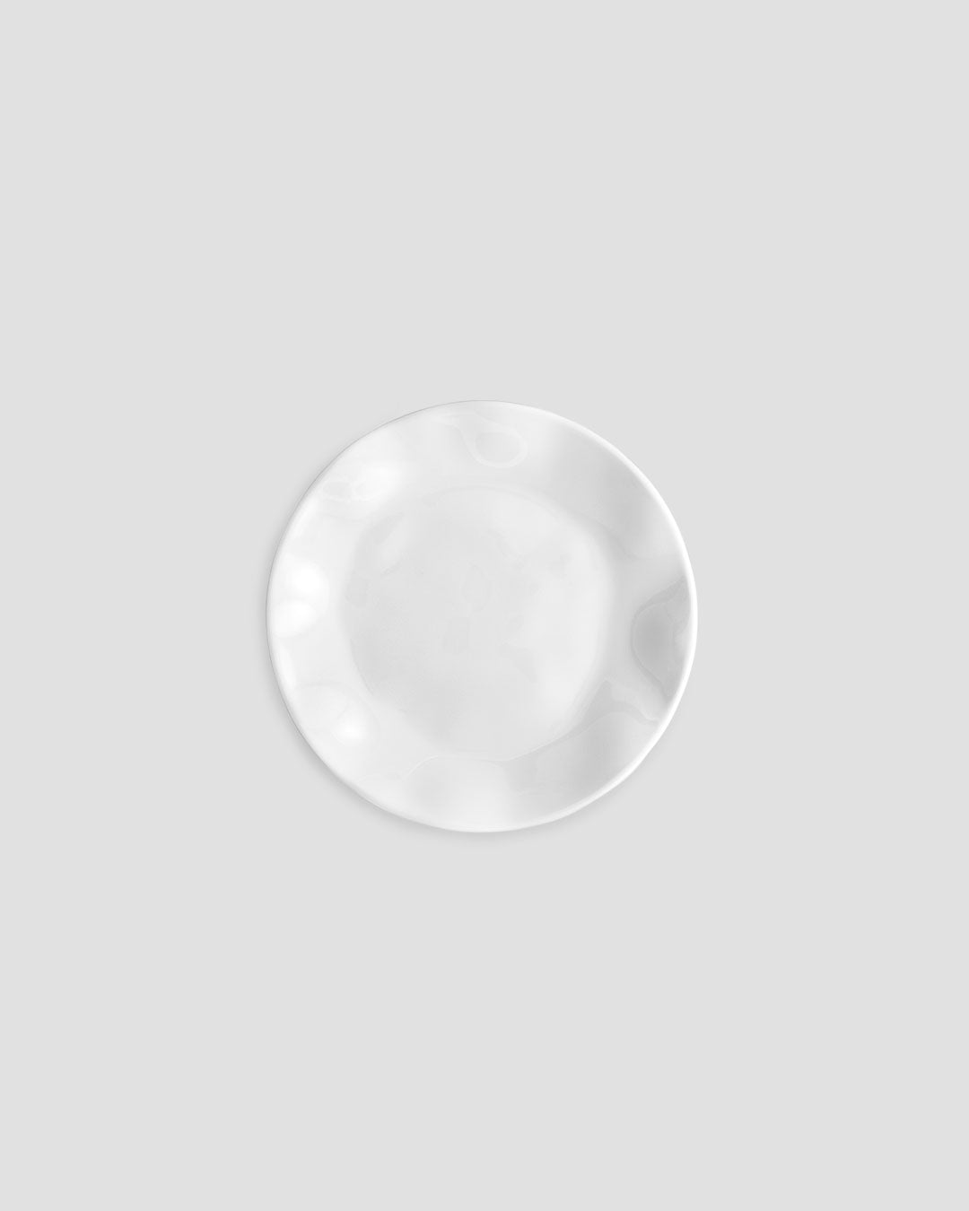 Q Squared Ruffle Melamine Round Canapé Plate Set of 4