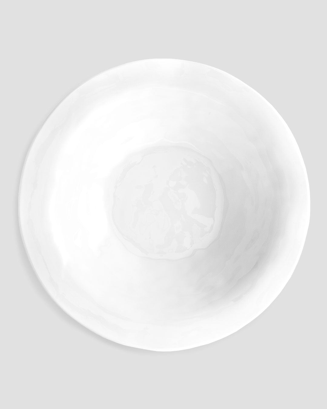 Q Squared Ruffle Melamine Round Shallow Serving Bowl Set of 4