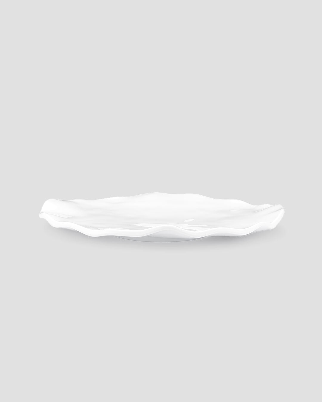 Q Squared Ruffle Melamine Oval Platter Set of 4
