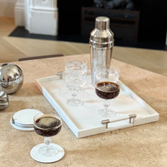 Bodrum Stingray Rectangle Tray with Handles Oyster