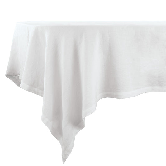 Amalfi Stonewashed Tablecloth in White