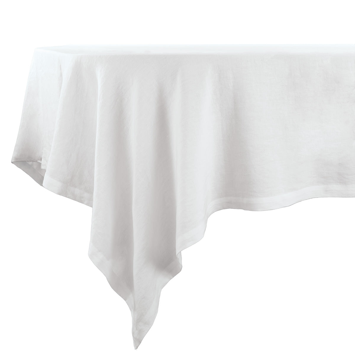 Bodrum Amalfi Stonewashed Tablecloth 65 x 65 White