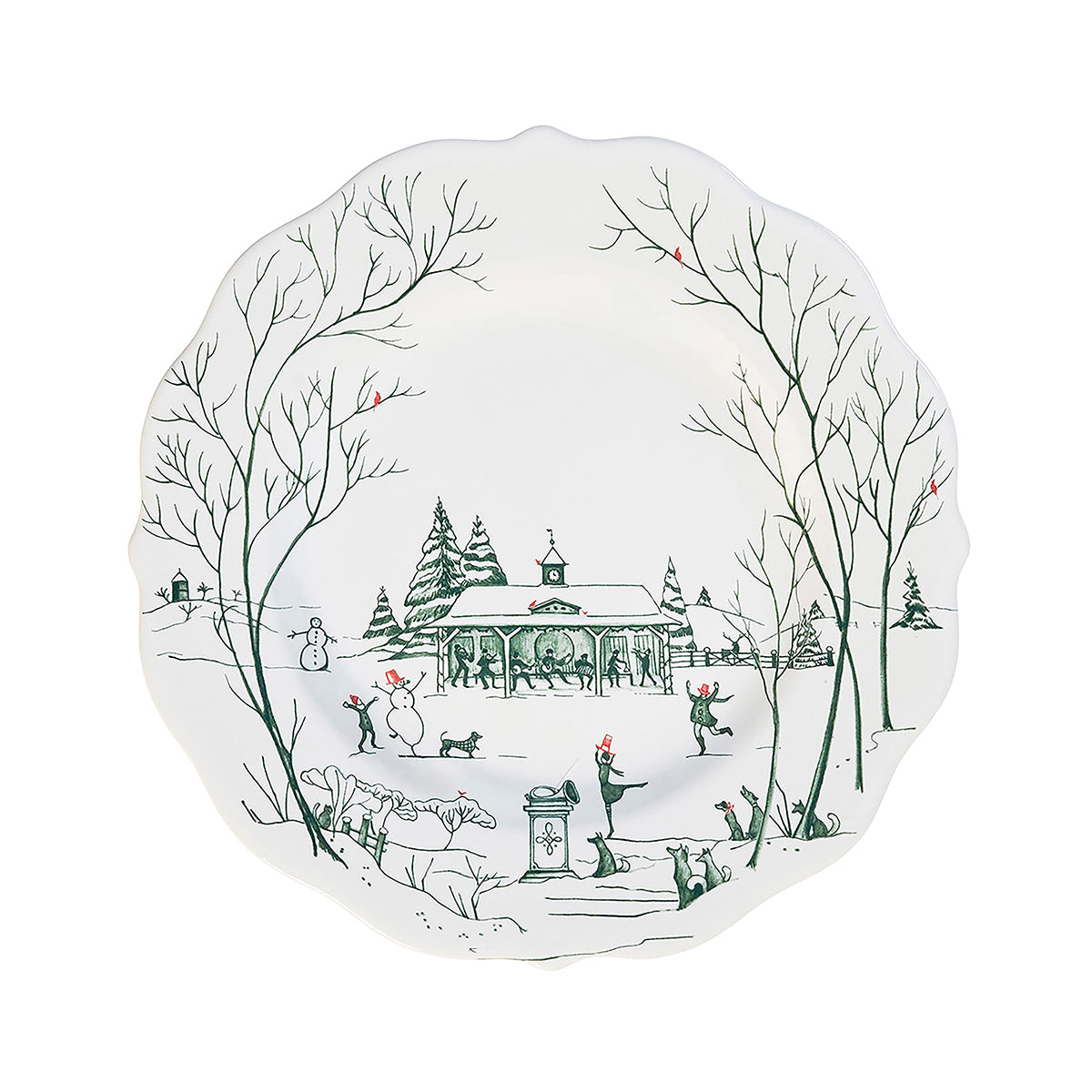 Juliska Country Estate Winter Frolic salad plate, Evergreen