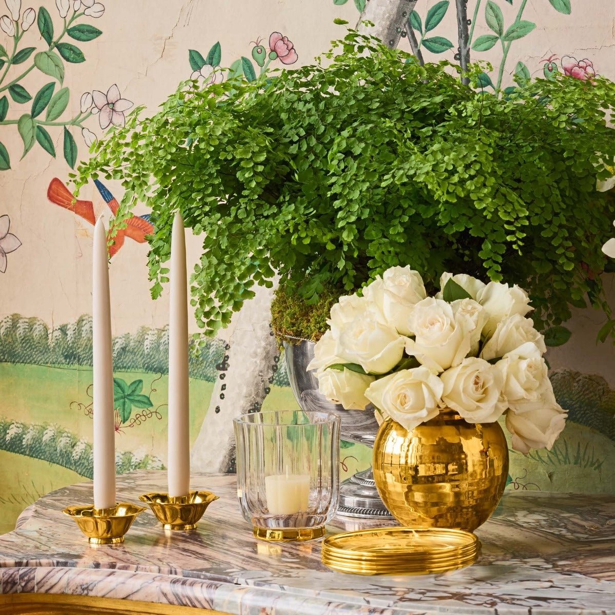 Aerin Delmara Crystal Votive Holder detail