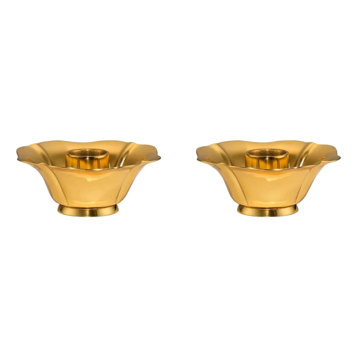 Aerin Olivia Taper Candleholders Brass