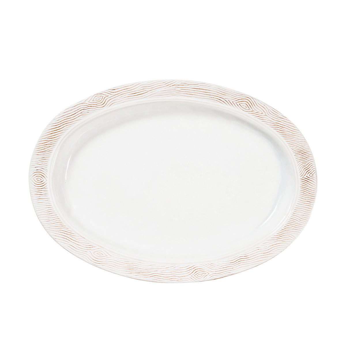 Juliska Blenheim Oak 18 in Platter - Whitewash