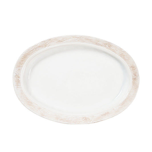 Juliska Blenheim Oak 18 in Platter - Whitewash