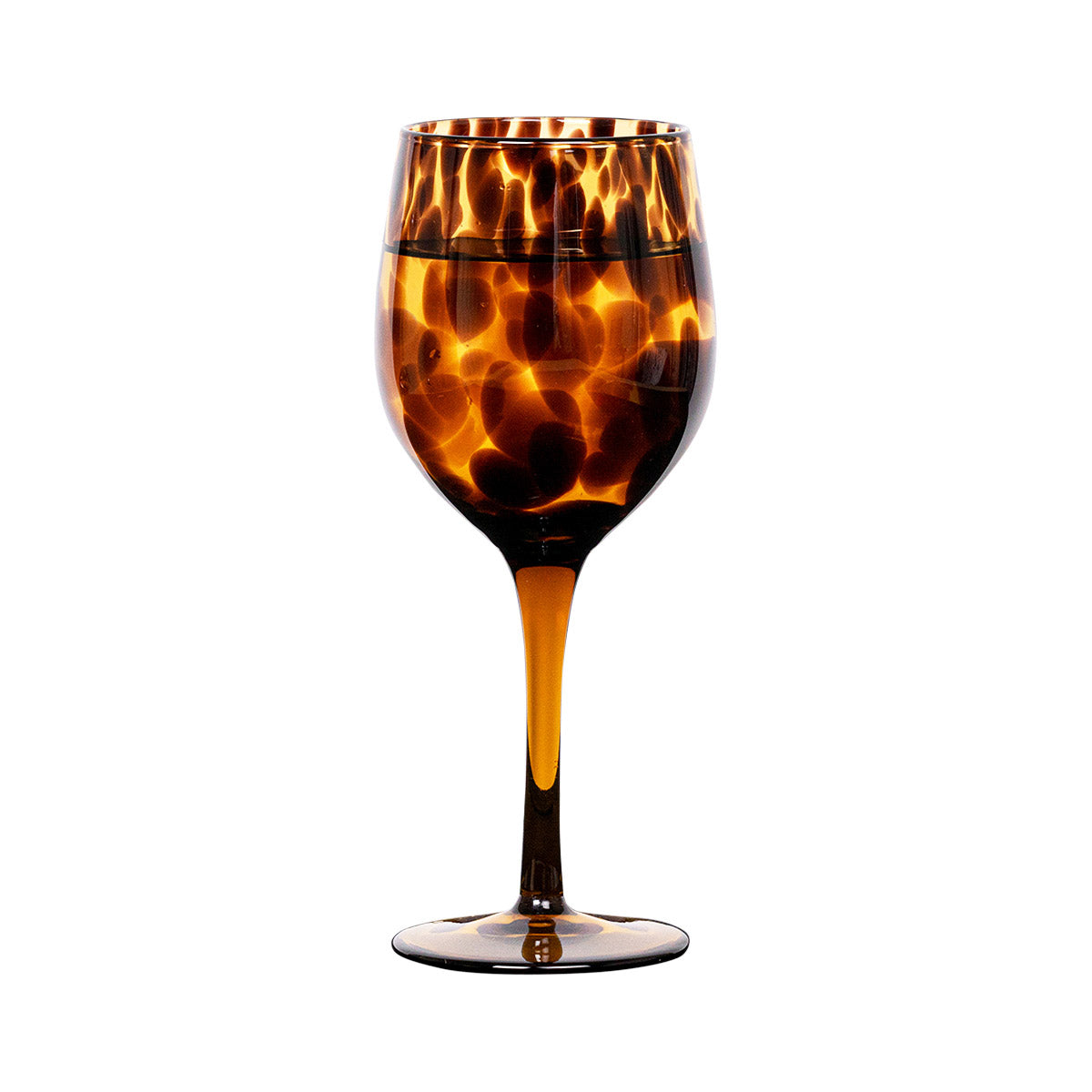 Puro Wine Glass Tortoiseshell, styled table setting