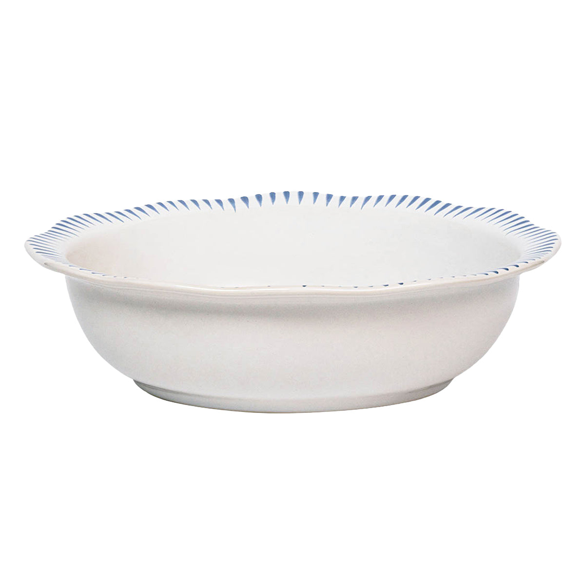 Juliska Sitio Stripe 12 in Serving Bowl - Delft Blue