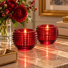 Baccarat Eye Votive, Set of 2, Red