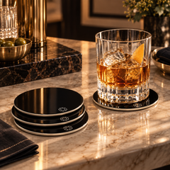 Baccarat Octogone Coasters, Set of 4
