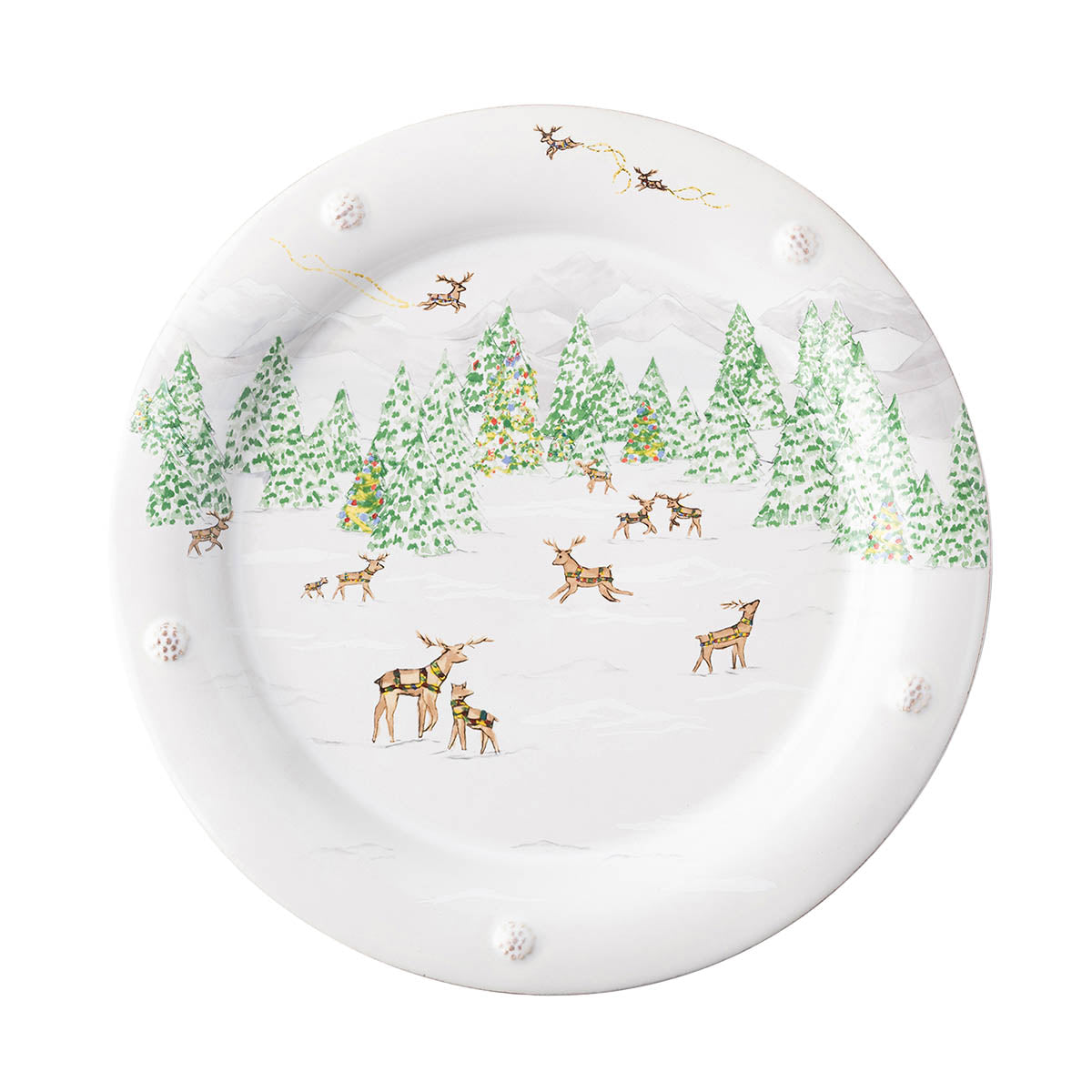 Juliska Berry & Thread North Pole dinner plate