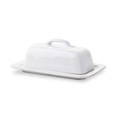 Puro Whitewash Butter Dish, styled table setting
