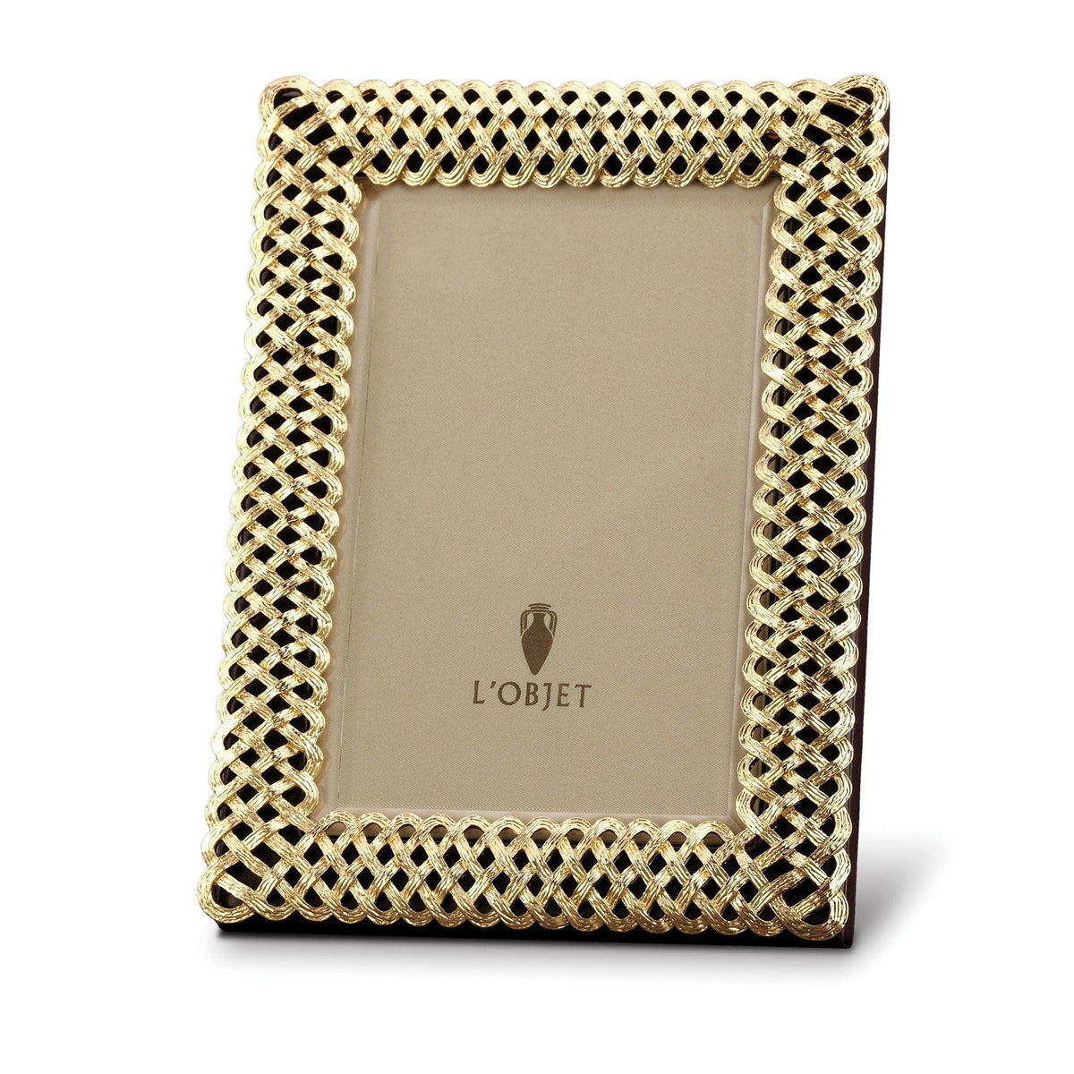 L'Objet Braid Frame, Gold, 8 x 10