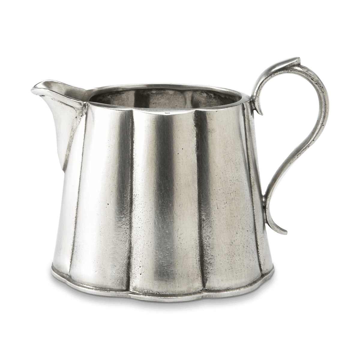 MATCH Britannia fluted pewter creamer