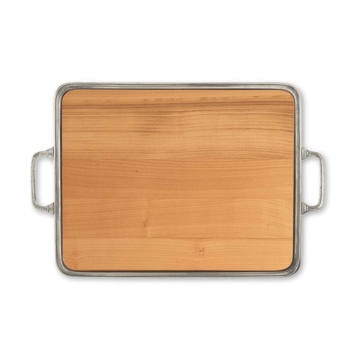 MATCH pewter cheese tray with wood insert, Large