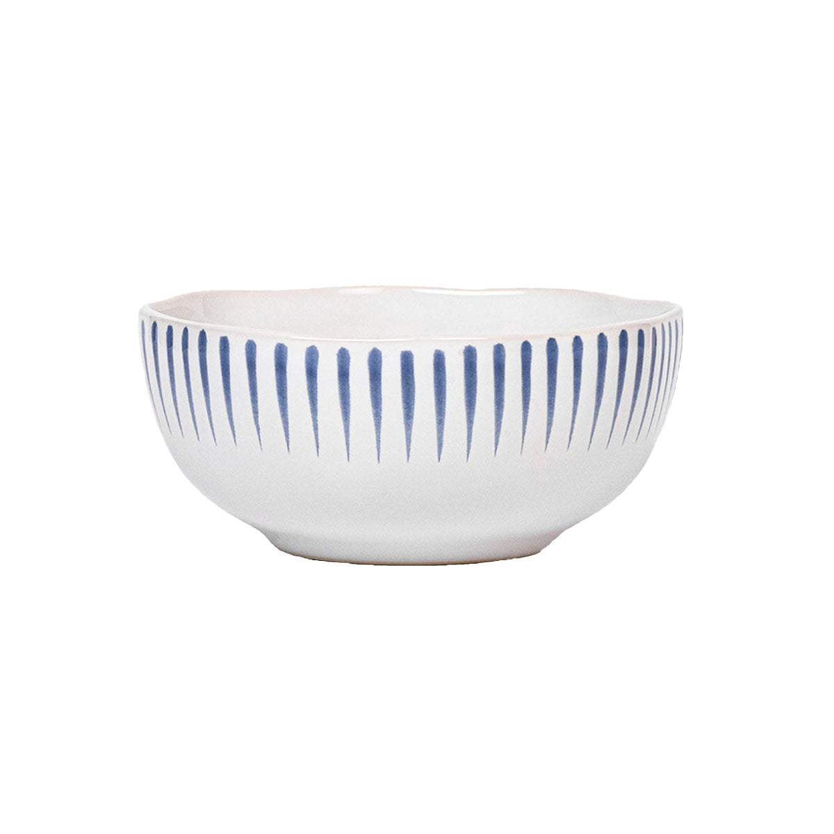 Juliska Sitio Stripe 4pc Place Setting Delft Blue, scale reference