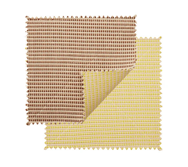 Kim Seybert Duet Reversible Placemat in Brown & Yellow, Set of 4