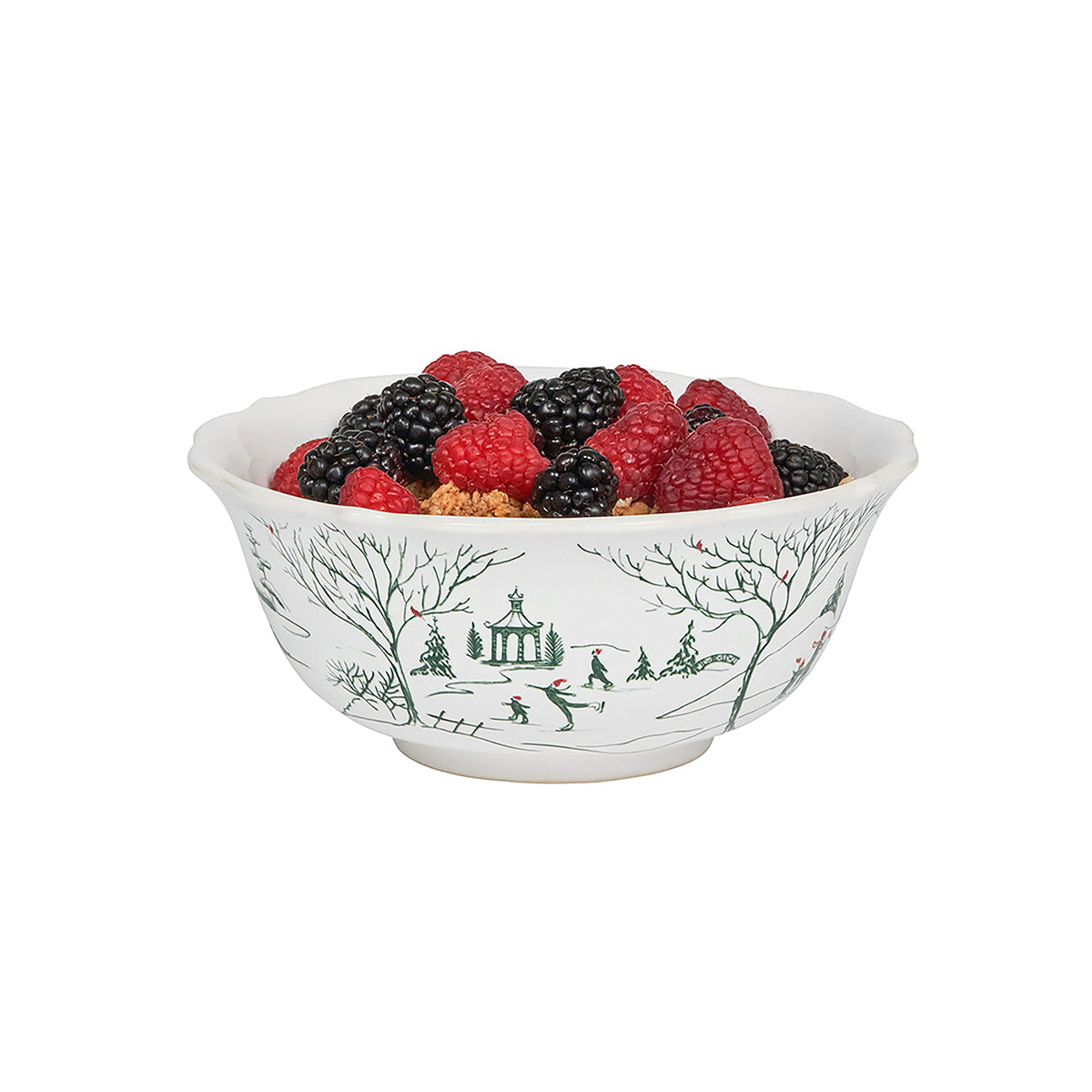 Juliska Country Estate Winter Frolic cereal bowl, styled table setting