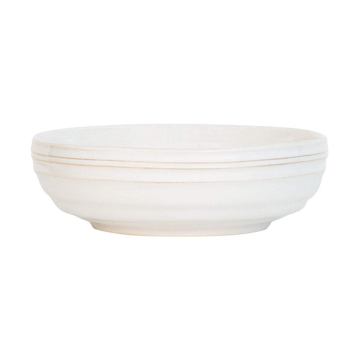 Juliska Bilbao 4pc Place Setting Whitewash, scale reference