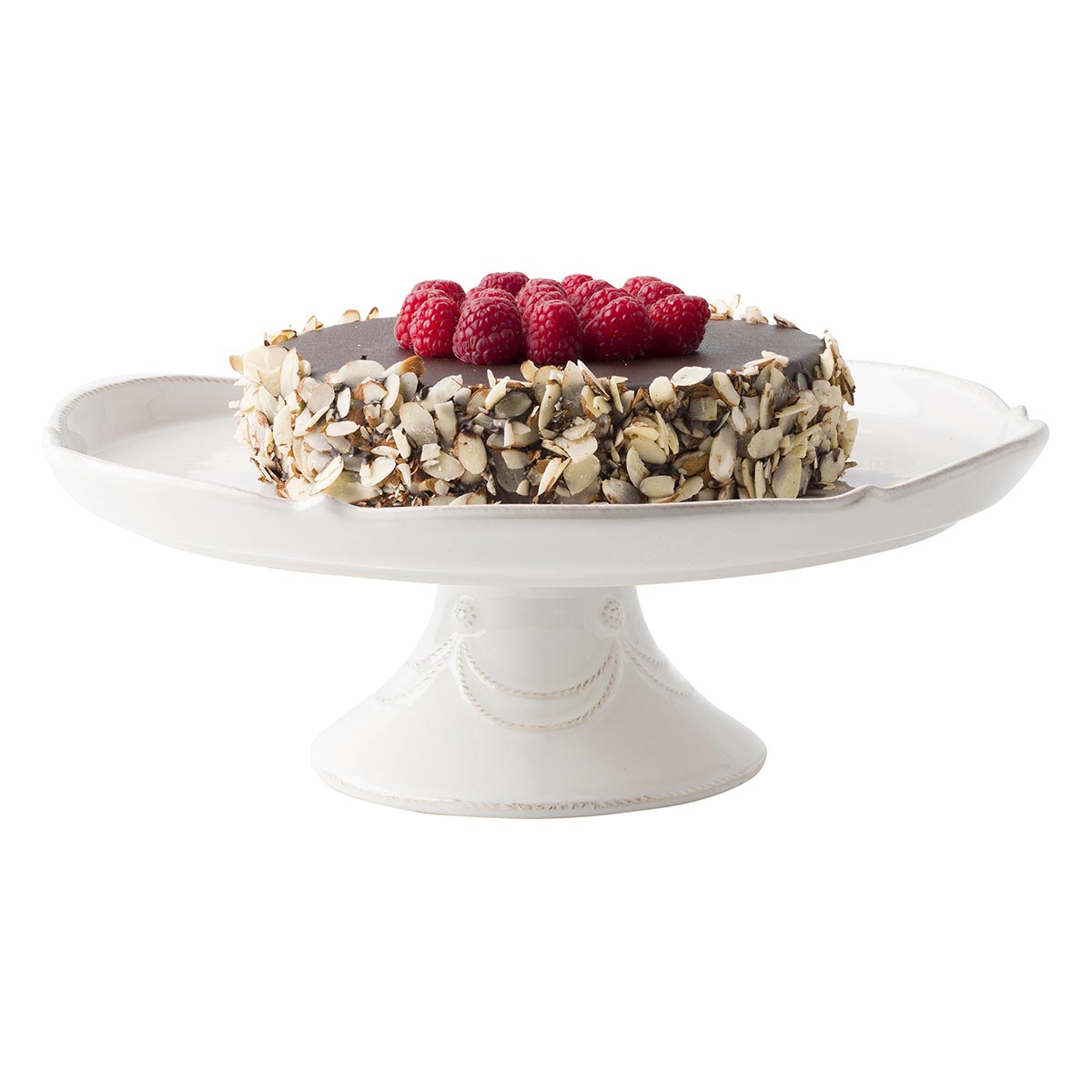 Juliska Berry & Thread Cake Stand - Whitewash, styled table setting