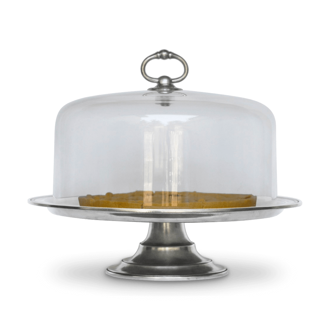 MATCH glass cloche with pewter finial