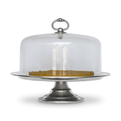 MATCH glass cloche with pewter finial