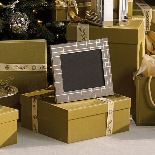 Christofle Graphik Picture Frame lifestyle shot