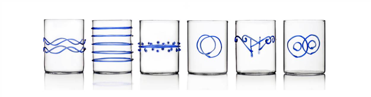 Ichendorf Decò Blu Water Glasses, Set of 6
