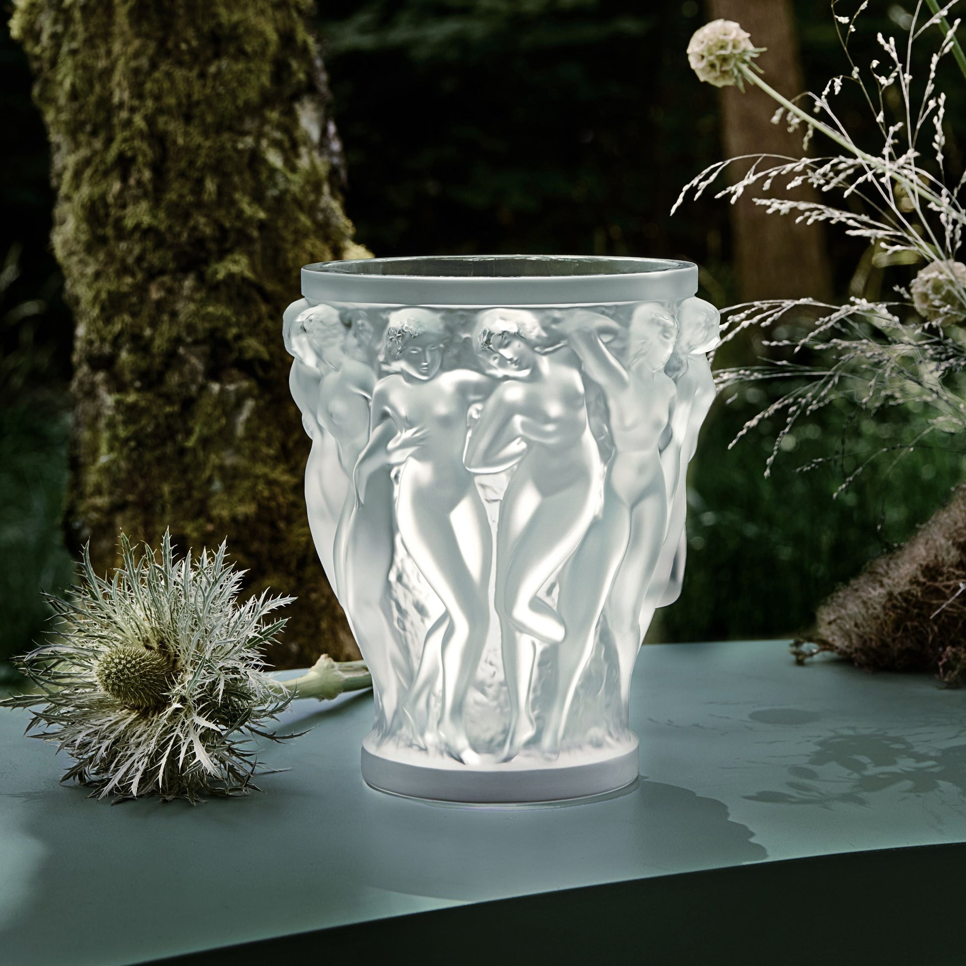 Lalique Bacchantes Vase Medium lifestyle