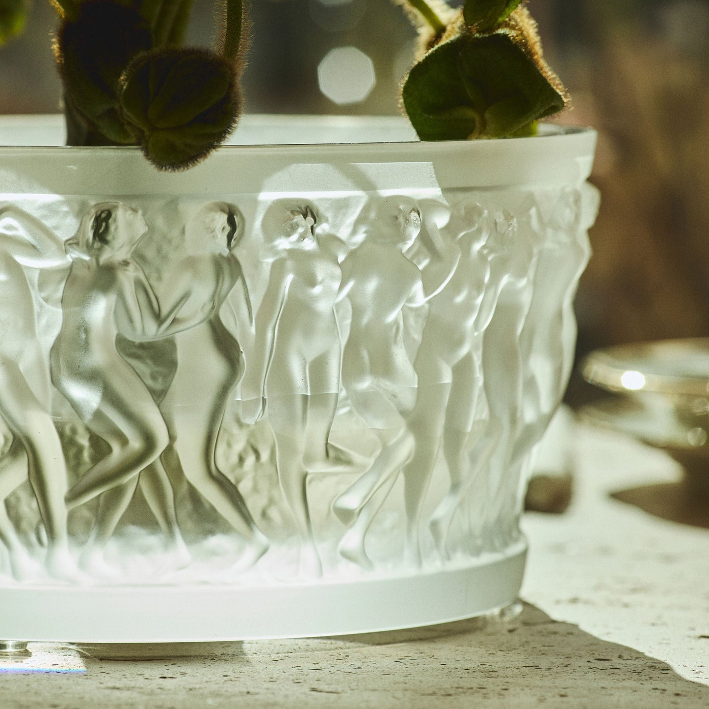 Lalique Bacchantes Bowl detail zoom