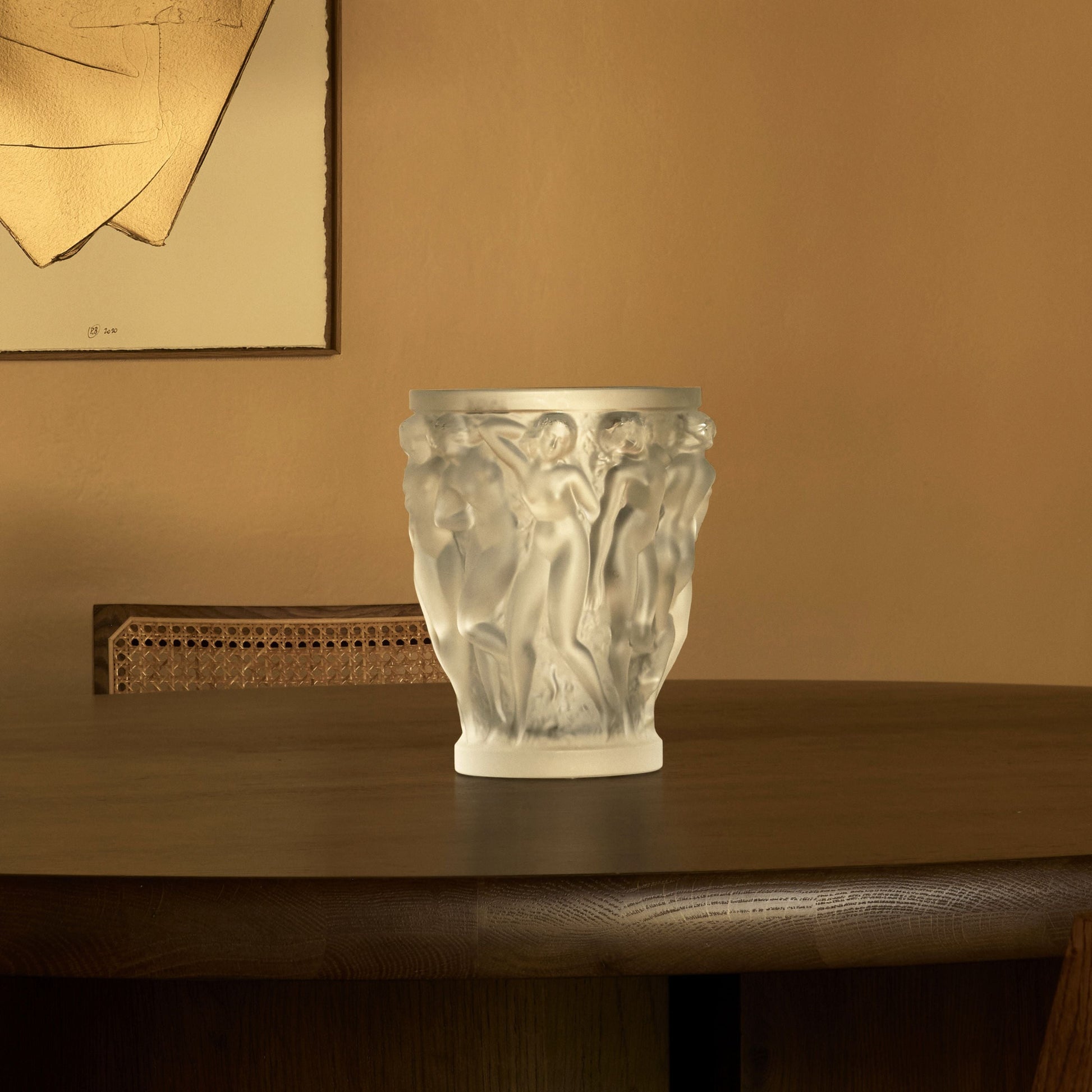 Lalique Bacchantes Vase Medium styled