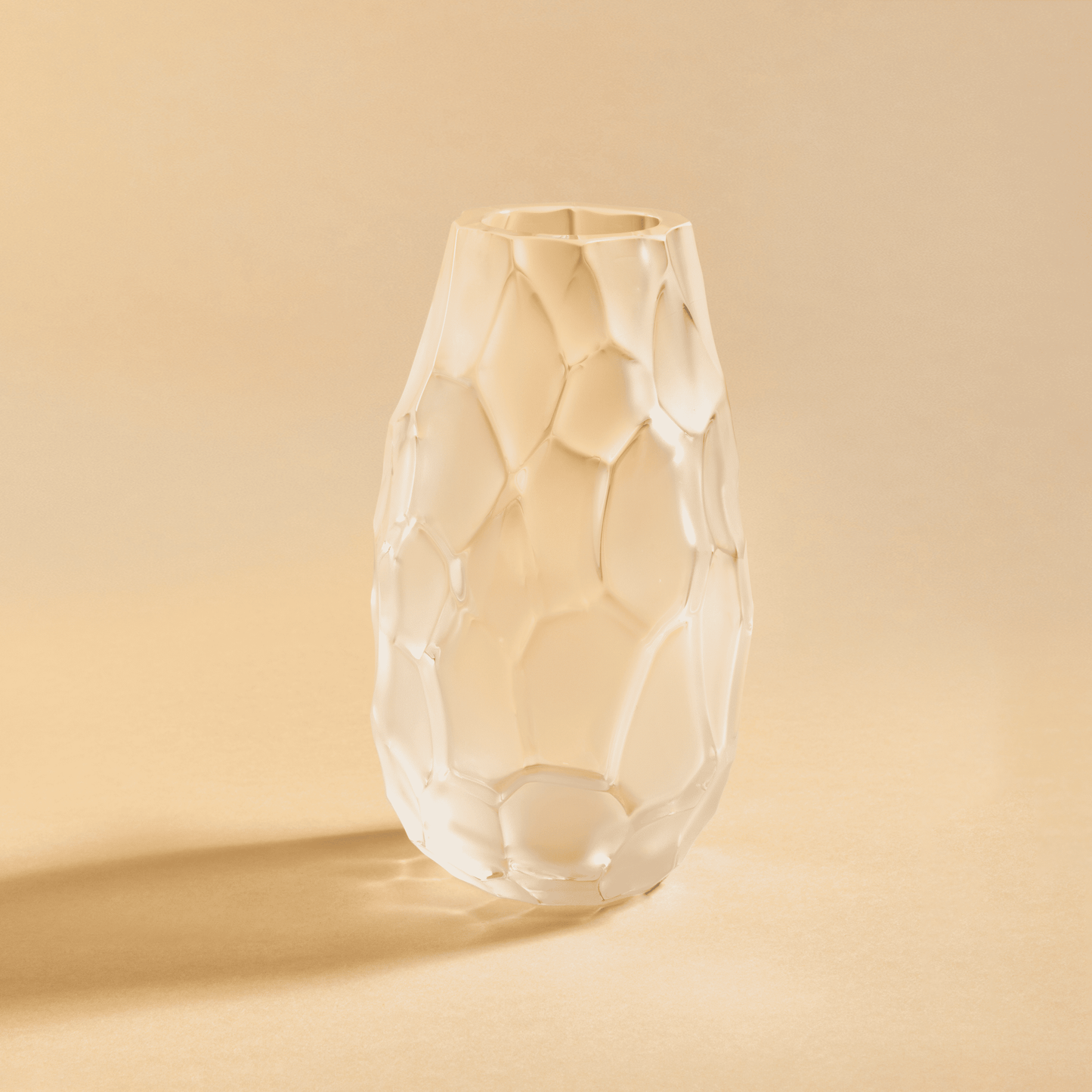 Lalique Silex Vase Clear detail
